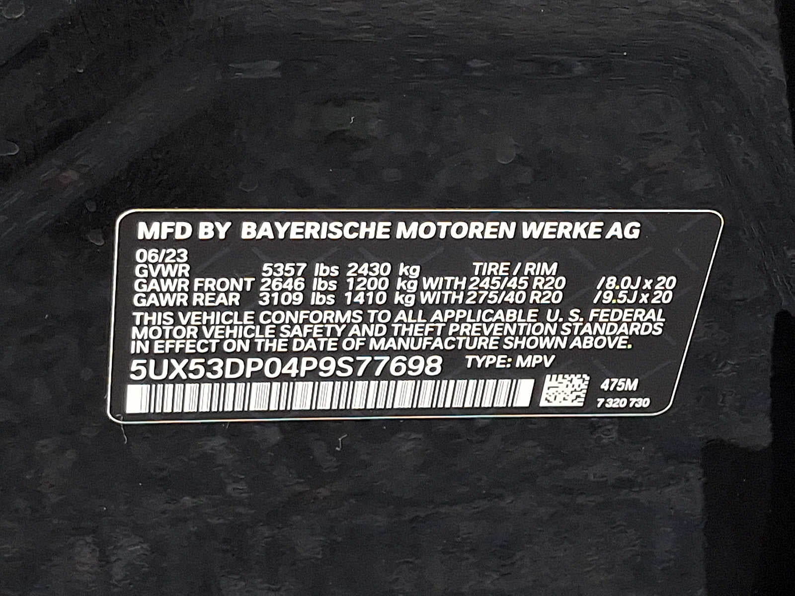 2023 BMW X3 xDrive30i Sports Activity Vehicle