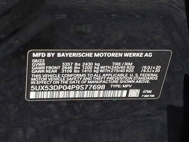 2023 BMW X3 xDrive30i Sports Activity Vehicle