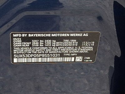 2023 BMW X3 xDrive30i Sports Activity Vehicle