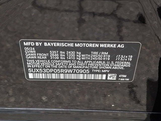 2024 BMW X3 xDrive30i Sports Activity Vehicle