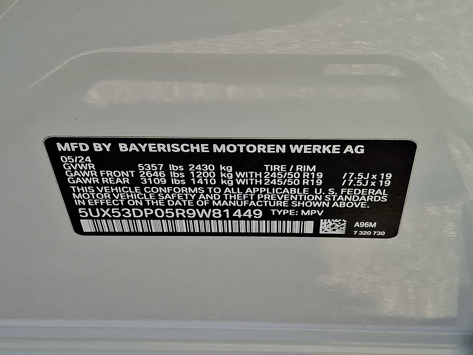2024 BMW X3 xDrive30i Sports Activity Vehicle