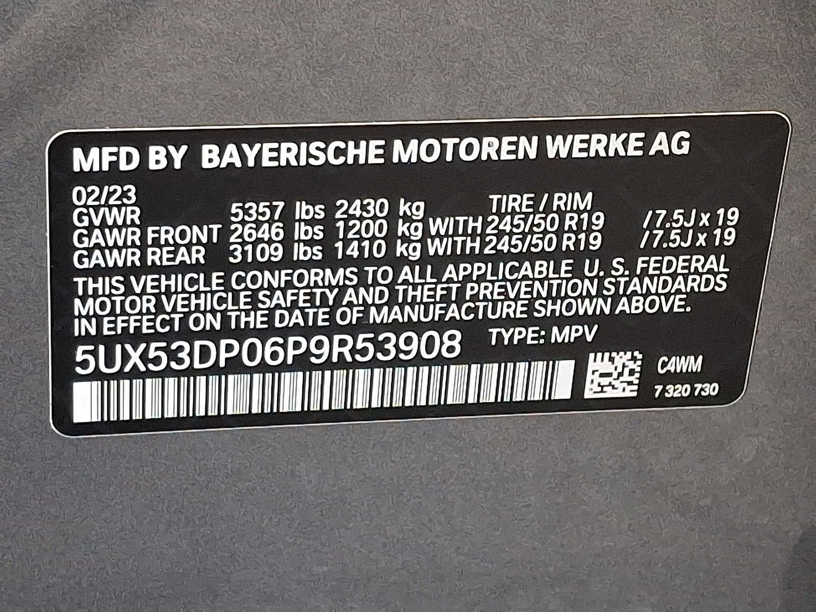 2023 BMW X3 xDrive30i Sports Activity Vehicle