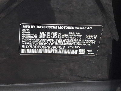 2023 BMW X3 xDrive30i Sports Activity Vehicle