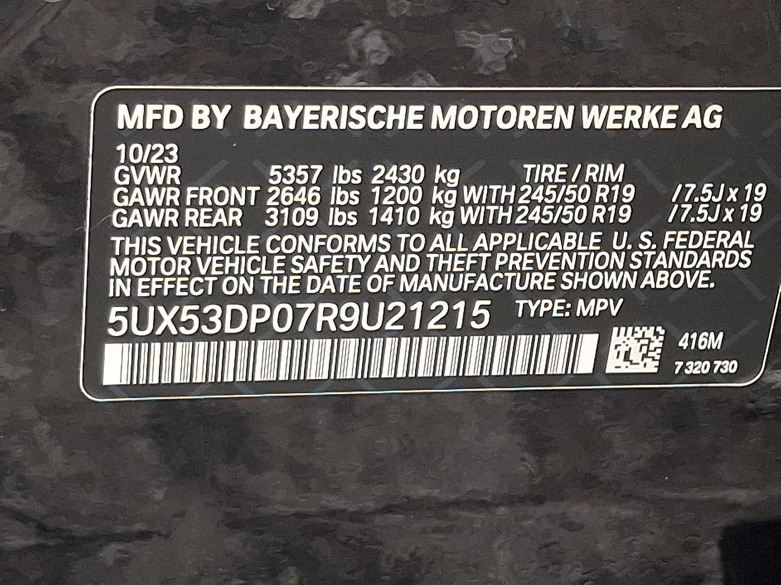 2024 BMW X3 xDrive30i Sports Activity Vehicle