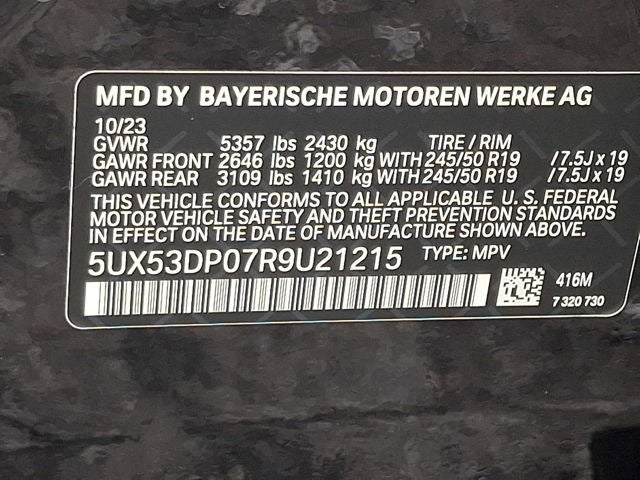 2024 BMW X3 xDrive30i Sports Activity Vehicle