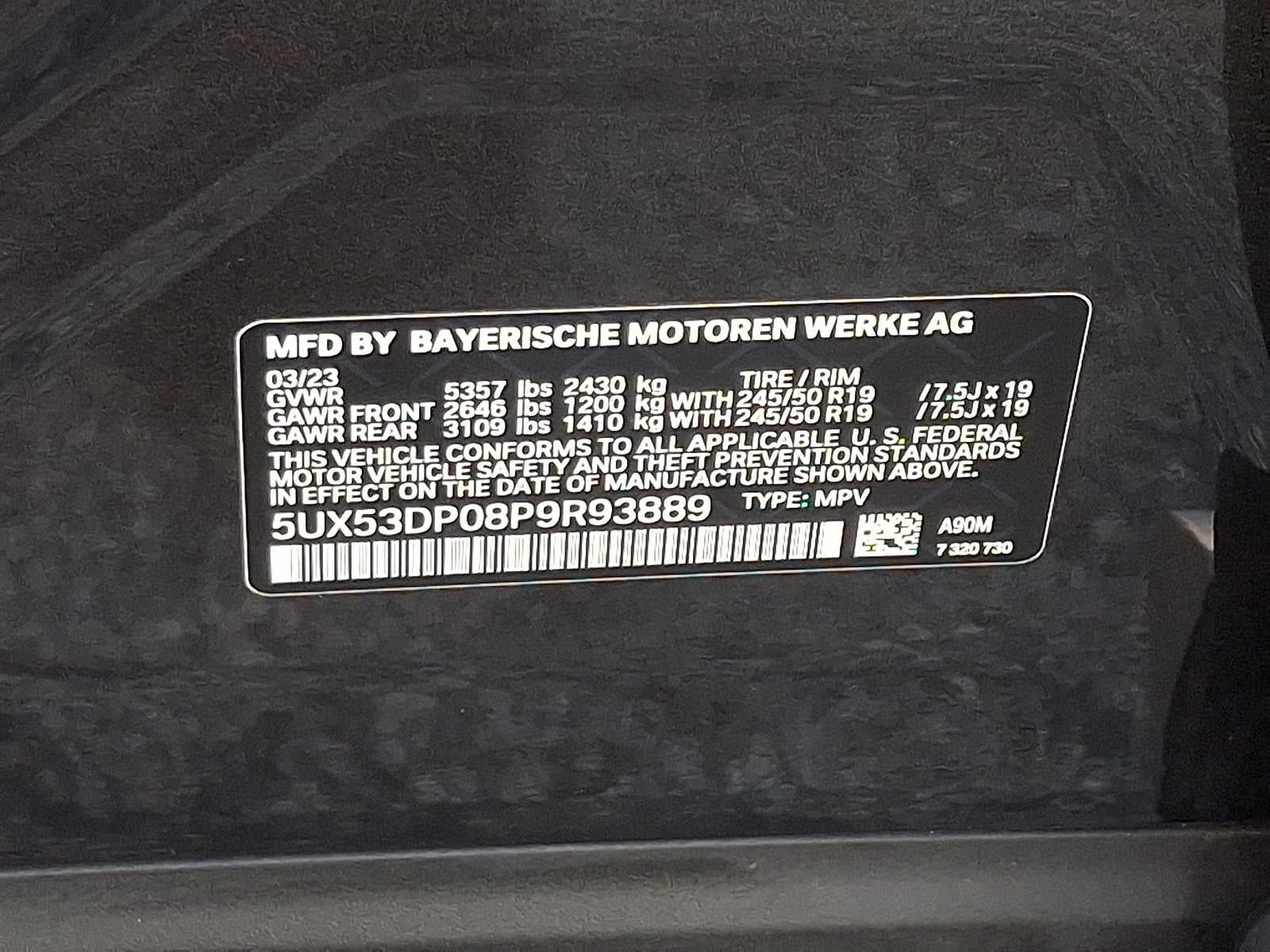 2023 BMW X3 xDrive30i Sports Activity Vehicle