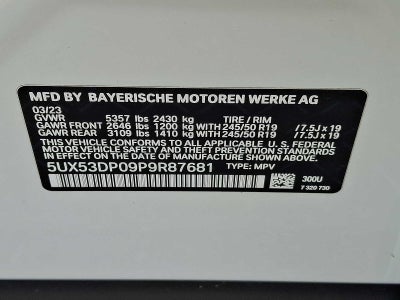 2023 BMW X3 xDrive30i Sports Activity Vehicle