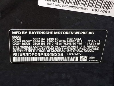 2023 BMW X3 xDrive30i Sports Activity Vehicle
