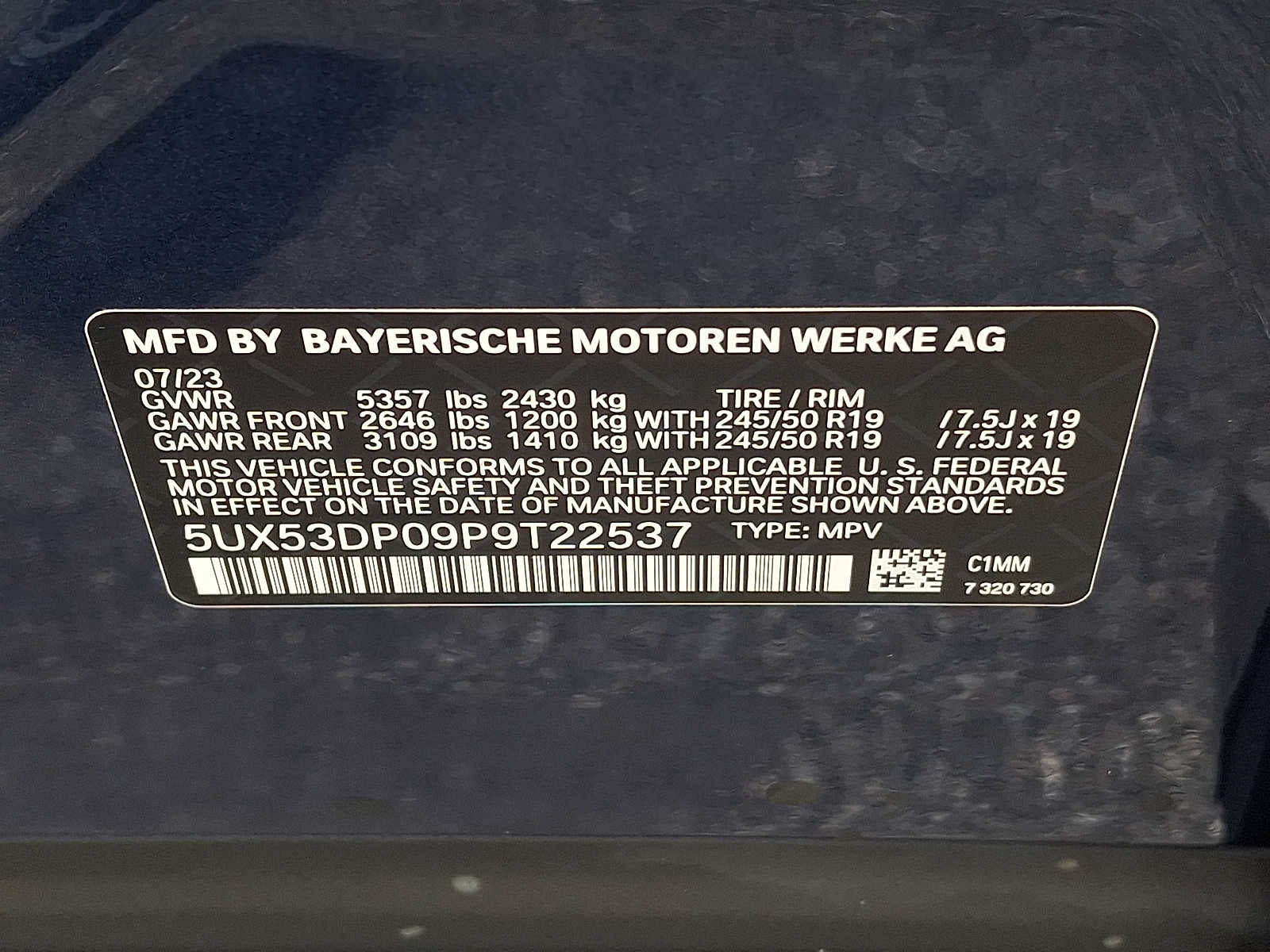 2023 BMW X3 xDrive30i Sports Activity Vehicle