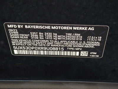 2024 BMW X3 xDrive30i Sports Activity Vehicle