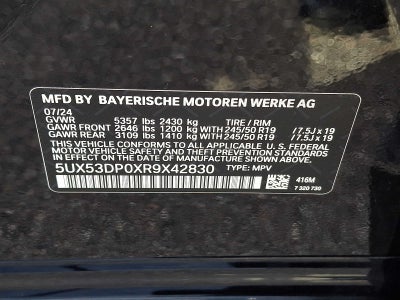 2024 BMW X3 xDrive30i Sports Activity Vehicle