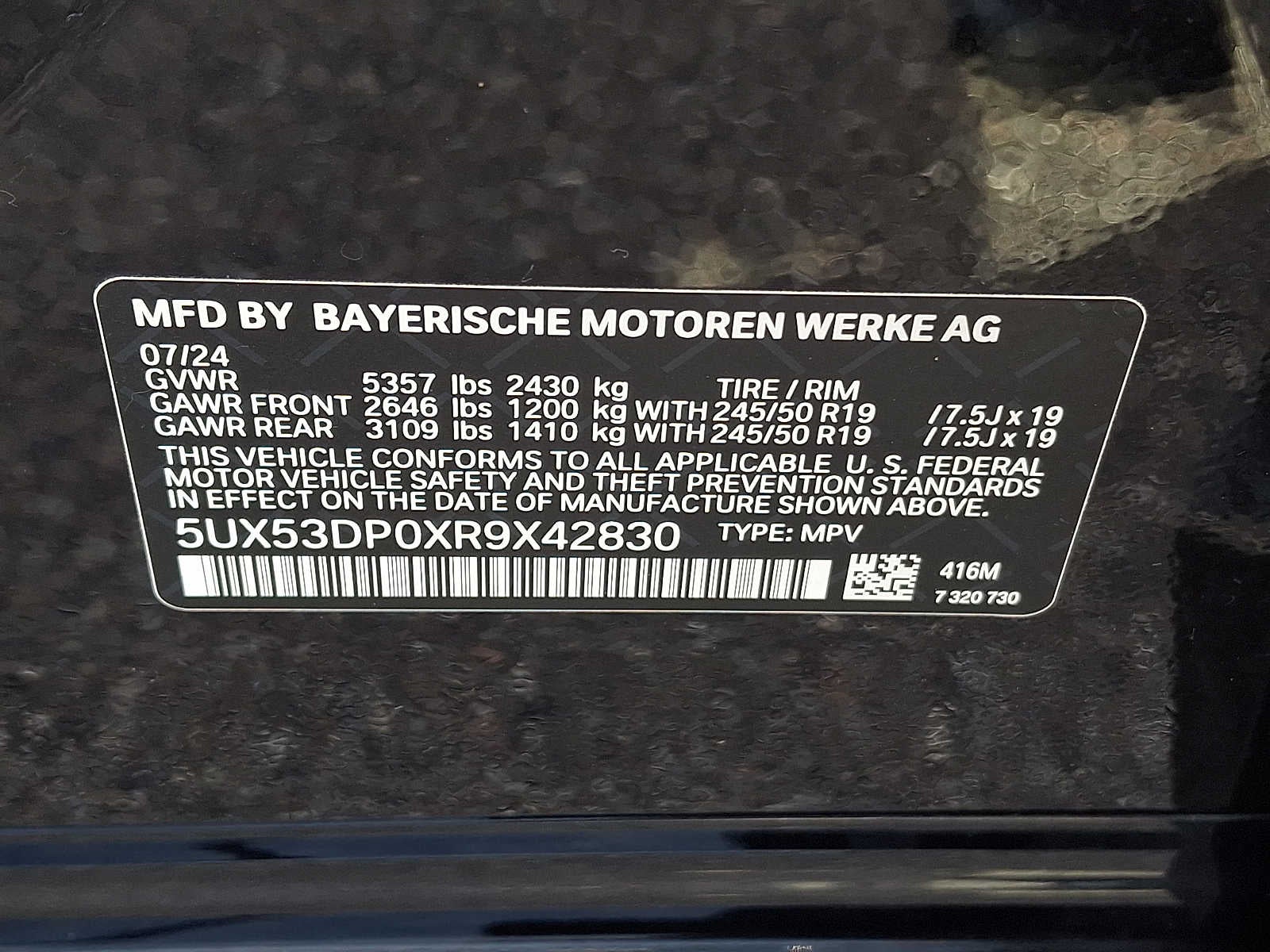 2024 BMW X3 xDrive30i Sports Activity Vehicle