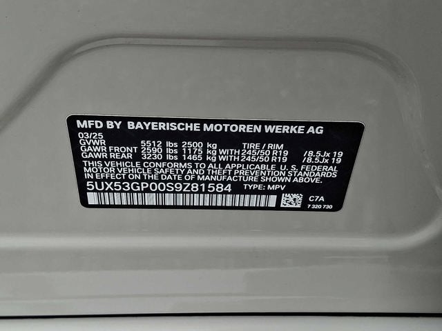 2025 BMW X3 30 xDrive Sports Activity Vehicle