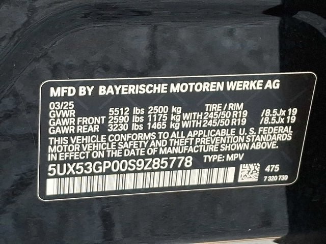 2025 BMW X3 30 xDrive Sports Activity Vehicle