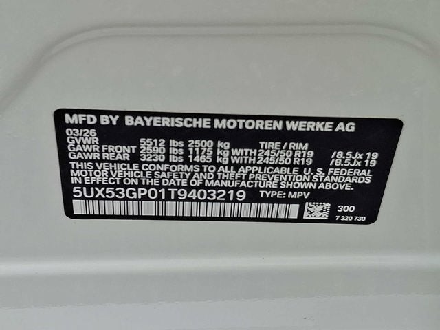 2026 BMW X3 30 xDrive Sports Activity Vehicle