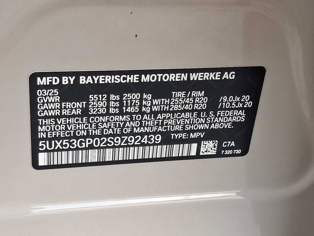 2025 BMW X3 30 xDrive Sports Activity Vehicle