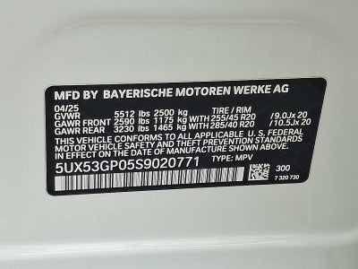 2025 BMW X3 30 xDrive Sports Activity Vehicle