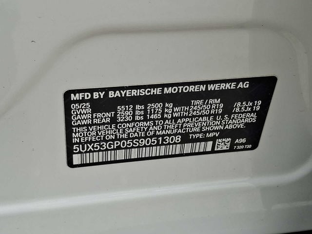 2025 BMW X3 30 xDrive Sports Activity Vehicle