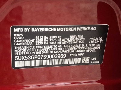 2025 BMW X3 30 xDrive Sports Activity Vehicle