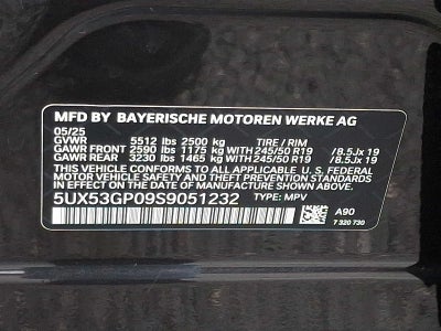 2025 BMW X3 30 xDrive Sports Activity Vehicle