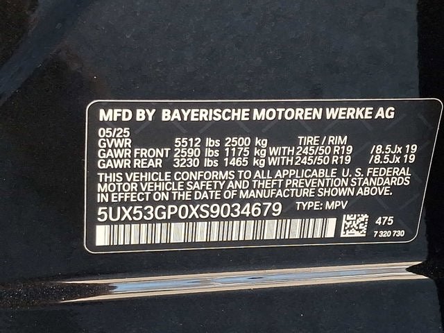 2025 BMW X3 30 xDrive Sports Activity Vehicle