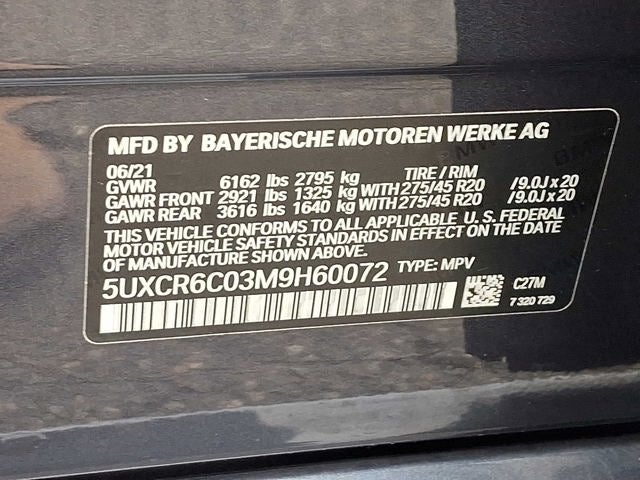 2021 BMW X5 xDrive40i Sports Activity Vehicle