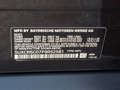 2023 BMW X5 xDrive40i Sports Activity Vehicle