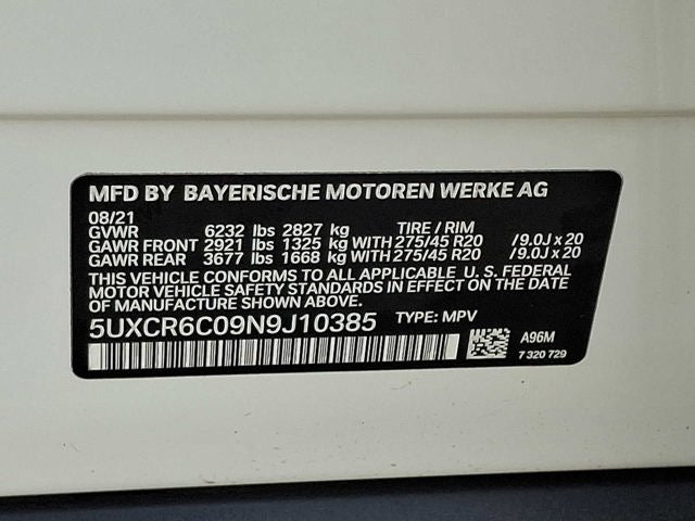 2022 BMW X5 xDrive40i Sports Activity Vehicle