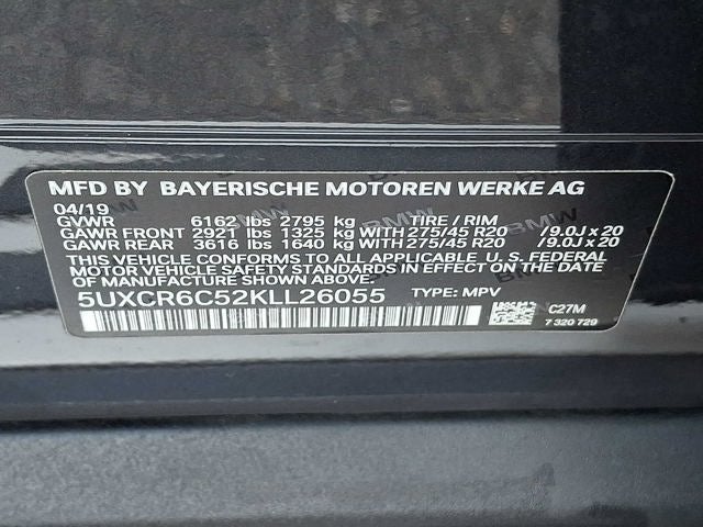 2019 BMW X5 xDrive40i Sports Activity Vehicle