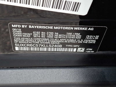 2019 BMW X5 xDrive40i Sports Activity Vehicle