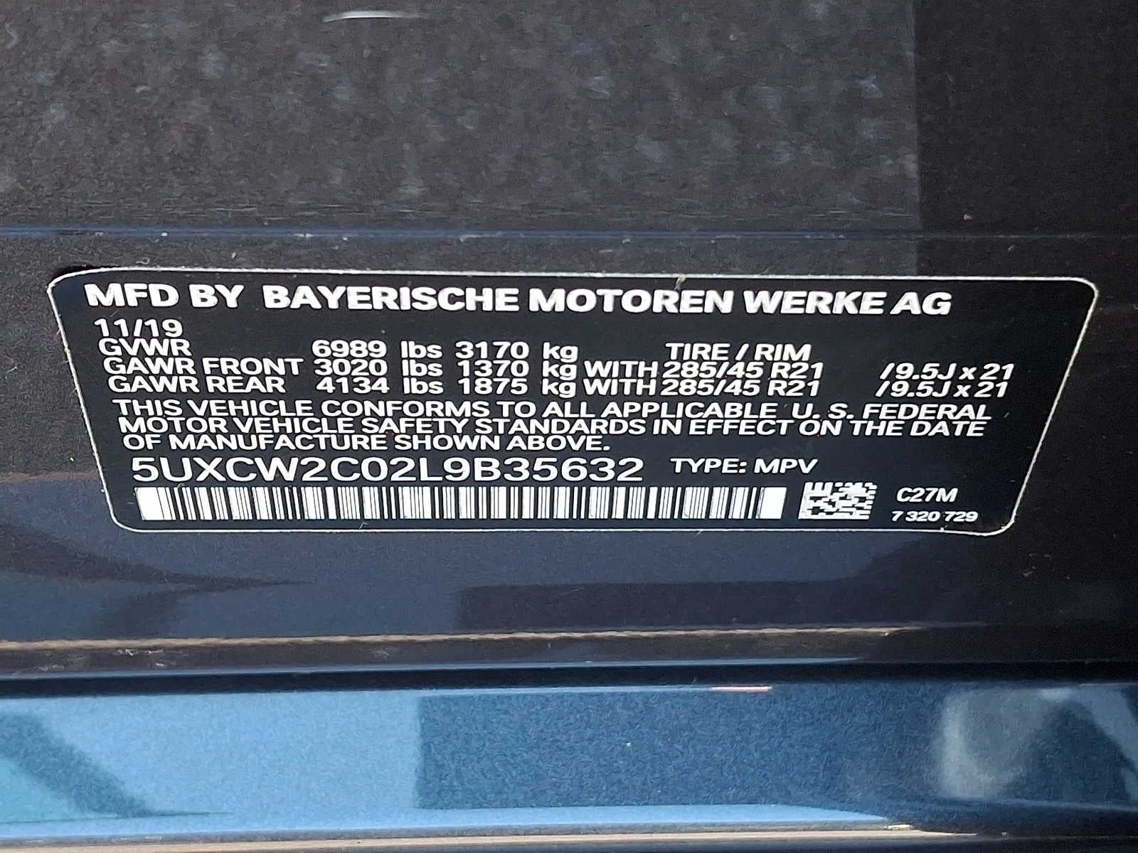 2020 BMW X7 xDrive40i Sports Activity Vehicle