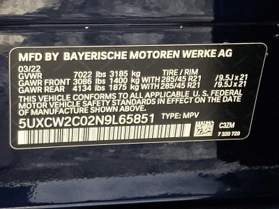 2022 BMW X7 xDrive40i Sports Activity Vehicle