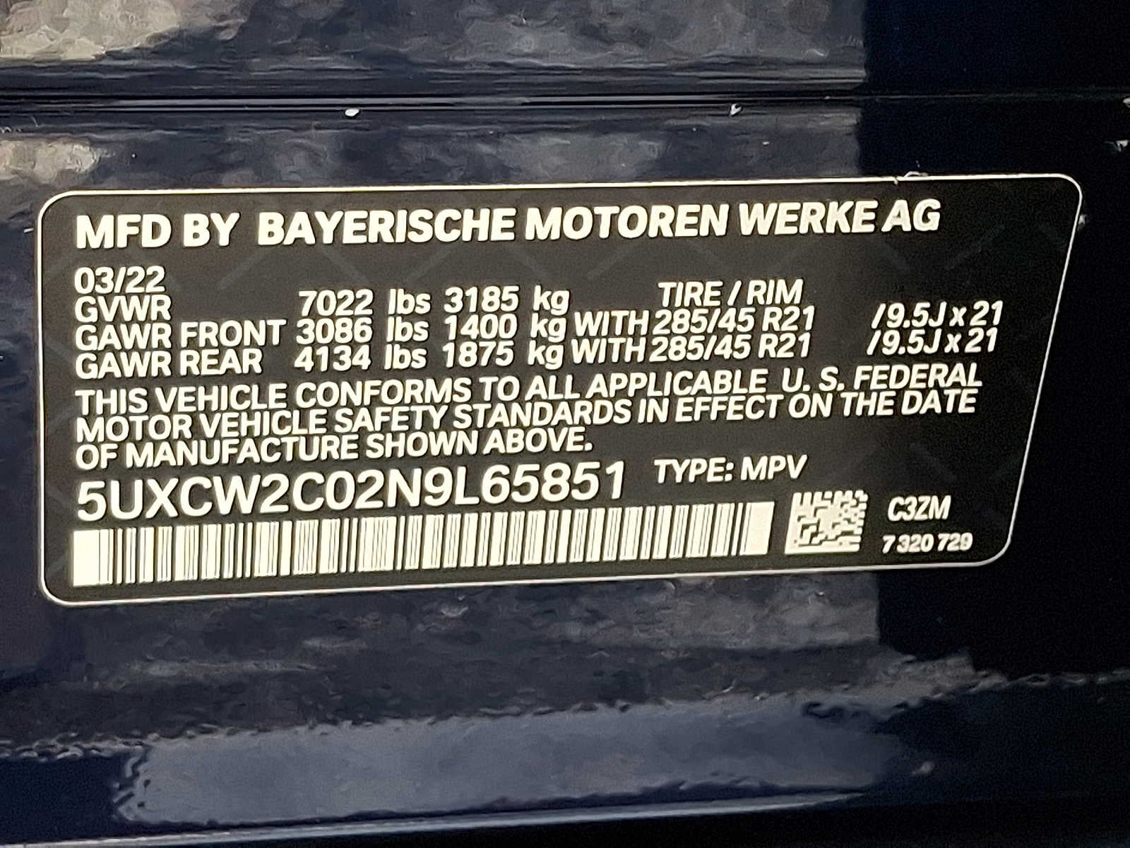 2022 BMW X7 xDrive40i Sports Activity Vehicle