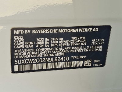 2022 BMW X7 xDrive40i Sports Activity Vehicle