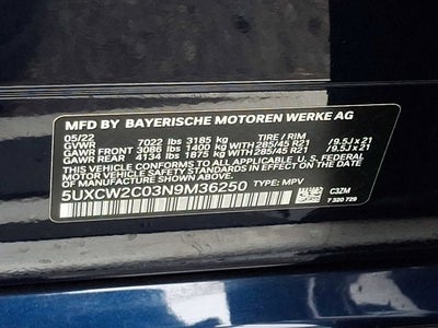 2022 BMW X7 xDrive40i Sports Activity Vehicle