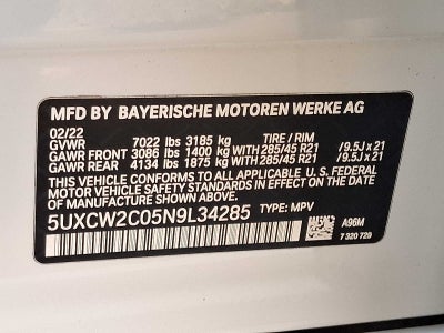 2022 BMW X7 xDrive40i Sports Activity Vehicle