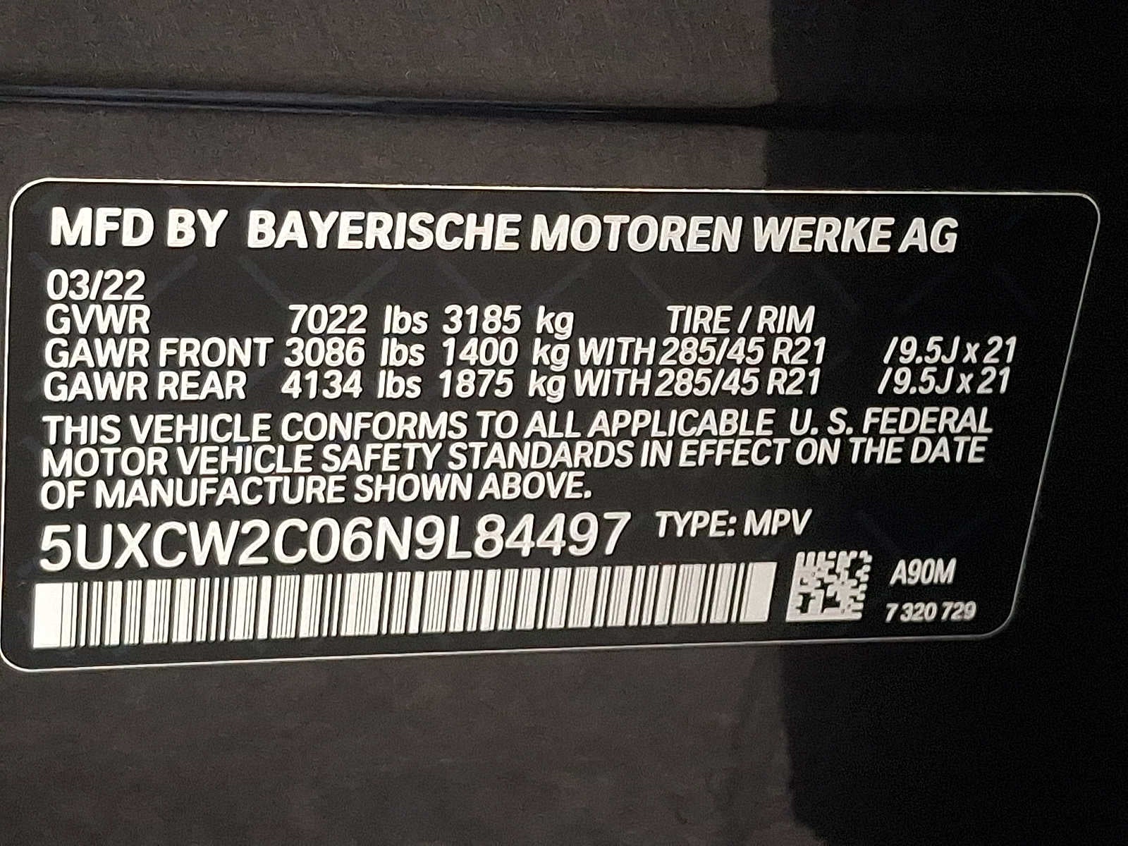 2022 BMW X7 xDrive40i Sports Activity Vehicle