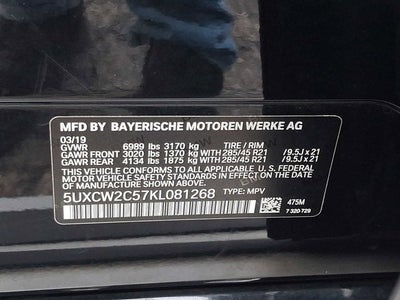 2019 BMW X7 xDrive40i Sports Activity Vehicle