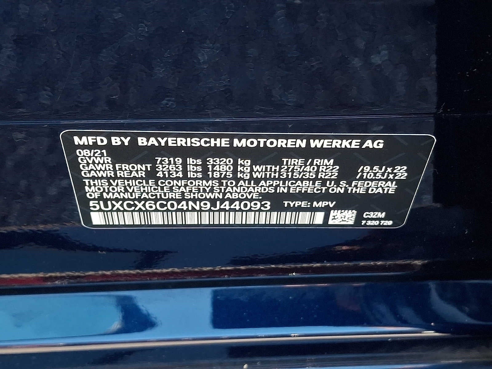 2022 BMW X7 M50i Sports Activity Vehicle
