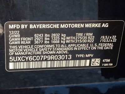 2023 BMW X6 xDrive40i Sports Activity Coupe