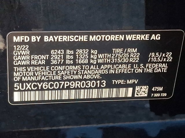 2023 BMW X6 xDrive40i Sports Activity Coupe