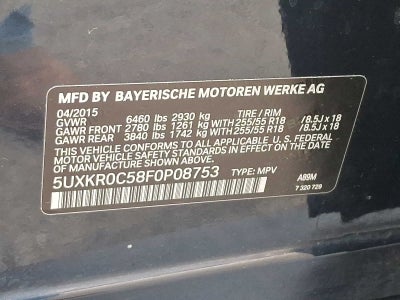 2015 BMW X5 AWD 4dr xDrive35i