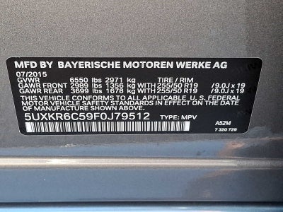 2015 BMW X5 AWD 4dr xDrive50i
