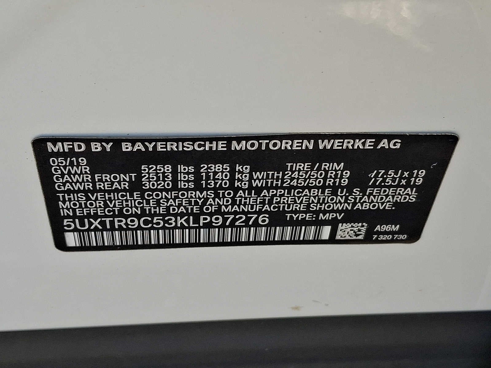 2019 BMW X3 xDrive30i Sports Activity Vehicle