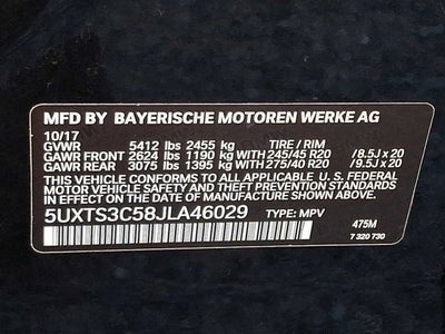 2018 BMW X3 M40i Sports Activity Vehicle