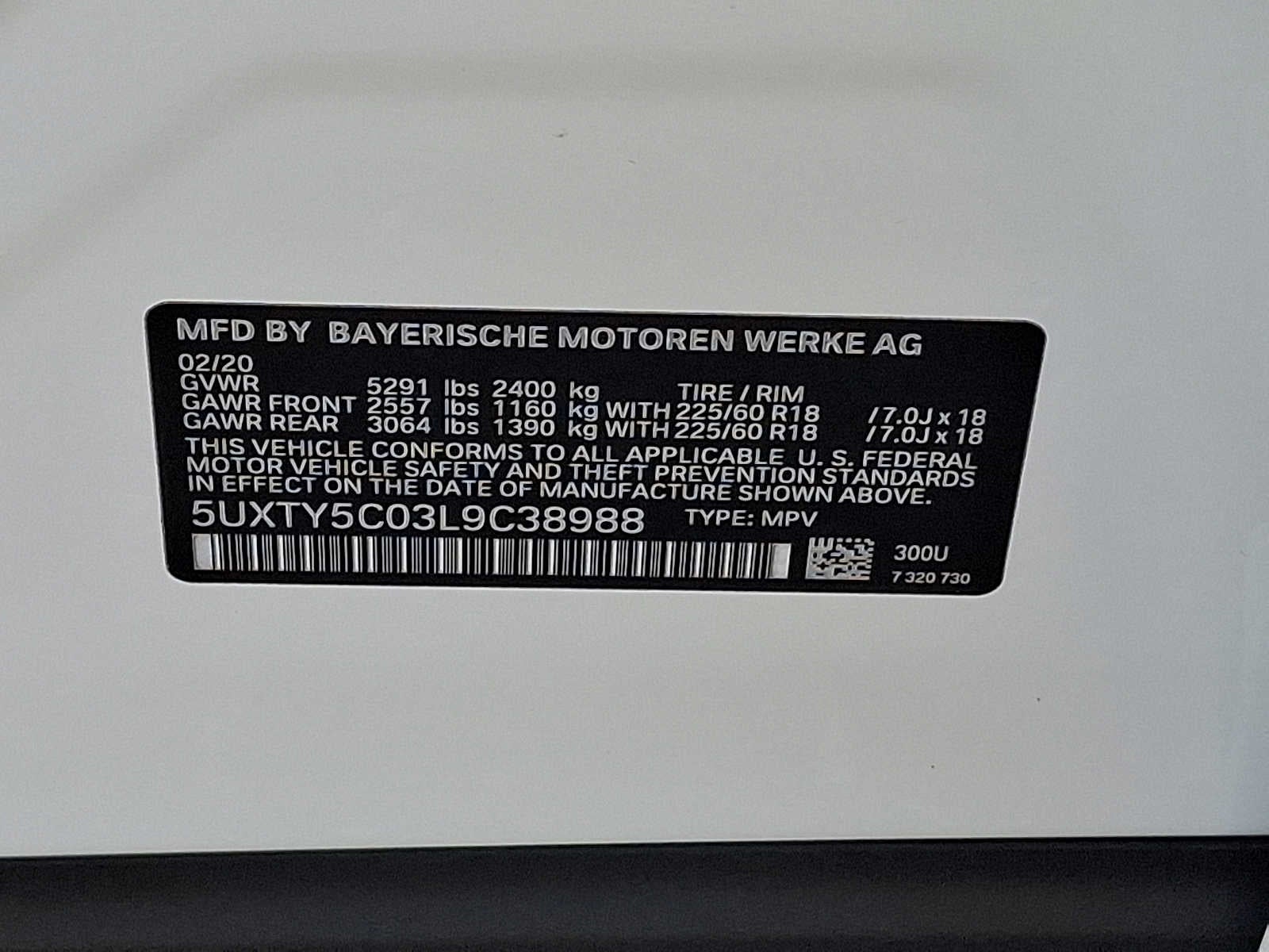2020 BMW X3 xDrive30i Sports Activity Vehicle