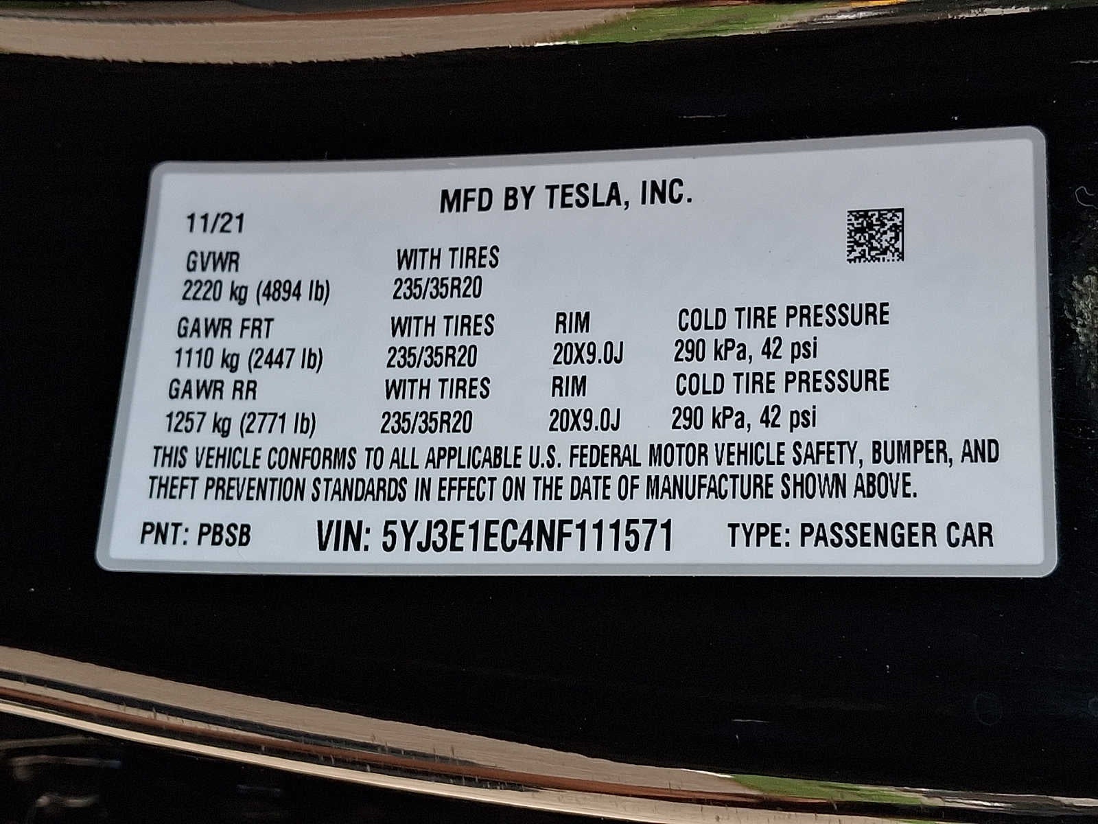 2022 Tesla Model 3 Performance AWD