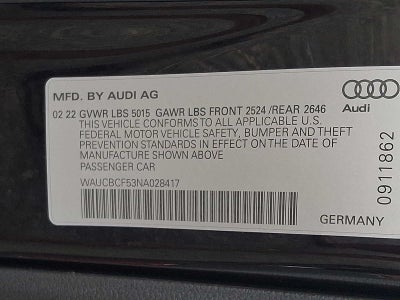 2022 Audi A5 Sportback Premium Plus 40 TFSI quattro