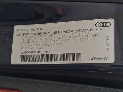 2021 Audi A4 S line Premium 45 TFSI quattro