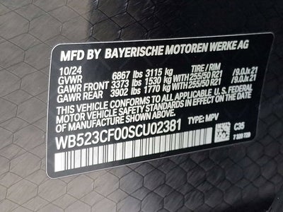 2025 BMW iX xDrive50 Sports Activity Vehicle